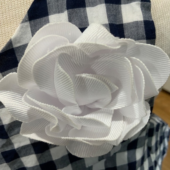 Janie and Jack Navy and White Check Dress - Picture 5 of 5